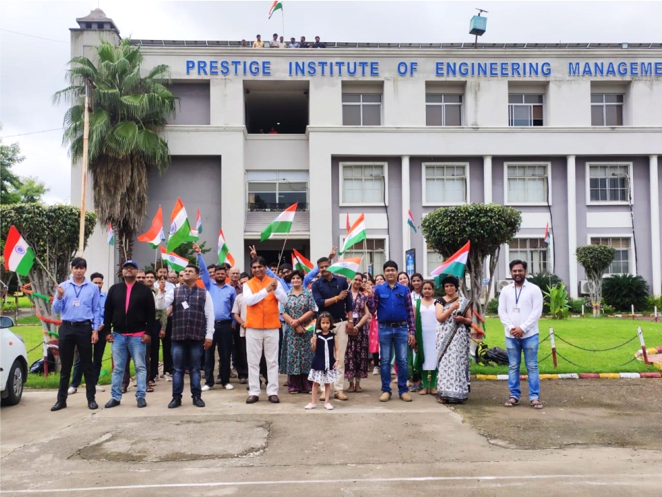 Prestige Institute of Engineering Management and Research, Indore, initiated the Celebrations of the “Har Ghar Tiranga Campaign.”